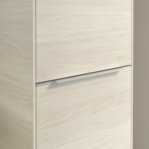 Bild von VILLEROY BOCH Subway 3.0 Hochschrank, 1 Tür, 1 Wäscheklappe, 450 x 1710 x 362 mm, White Oak / White Oak #C59300AA