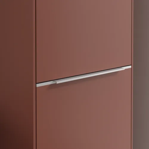 Bild von VILLEROY BOCH Subway 3.0 Hochschrank, 1 Tür, 1 Wäscheklappe, 450 x 1710 x 362 mm, Wine Red / Wine Red #C59300AH