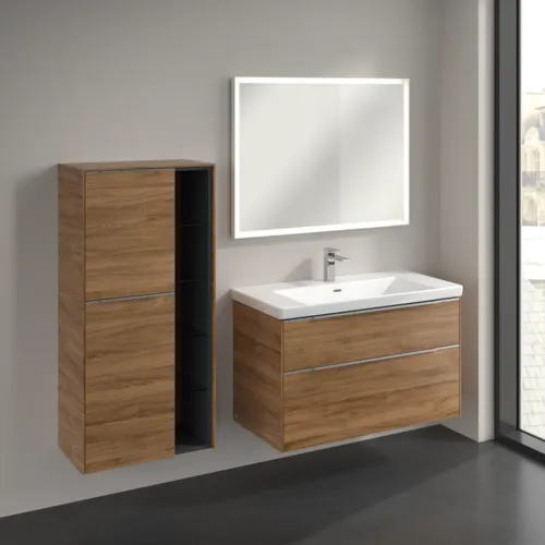 Bild von VILLEROY BOCH Subway 3.0 Mittelschrank, 2 Türen, 574 x 1200 x 362 mm, Kansas Oak / Kansas Oak #C59800RH
