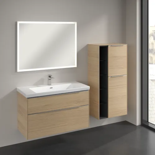 VILLEROY BOCH Subway 3.0 Mittelschrank, 2 Türen, 574 x 1200 x 362 mm, Nordic Oak / Nordic Oak #C59900VJ, Bild 3