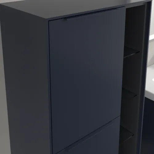 Bild von VILLEROY BOCH Subway 3.0 Mittelschrank, 2 Türen, 574 x 1200 x 362 mm, Marine Blue / Marine Blue #C59802VQ