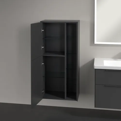 Obrázek VILLEROY BOCH Středová skříňka Subway 3.0, 2 dveře, 574 x 1200 x 362 mm, Grafit / Grafit #C59802VR