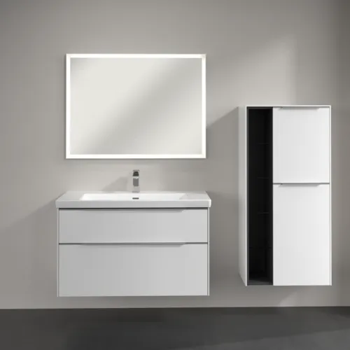 Bild von VILLEROY BOCH Subway 3.0 Mittelschrank, 2 Türen, 574 x 1200 x 362 mm, Brilliant White / Brilliant White #C59900VE