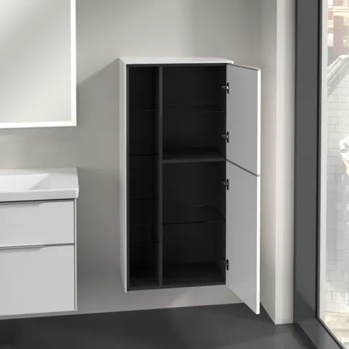 Bild von VILLEROY BOCH Subway 3.0 Mittelschrank, 2 Türen, 574 x 1200 x 362 mm, Brilliant White / Brilliant White #C59900VE