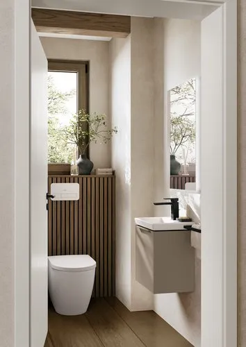 Bild von VILLEROY BOCH Subway 3.0 Einhebel-Waschtischarmatur mit Zugstangen- Ablaufgarnitur, Matt Black #TVW112002000K5
