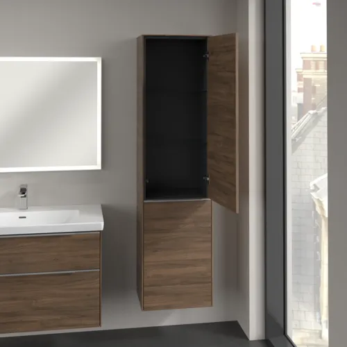 Bild von VILLEROY BOCH Subway 3.0 Hochschrank, 1 Tür, 1 Wäscheklappe, 450 x 1710 x 362 mm, Arizona Oak / Arizona Oak #C59300VH