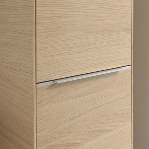 Bild von VILLEROY BOCH Subway 3.0 Hochschrank, 1 Tür, 1 Wäscheklappe, 450 x 1710 x 362 mm, Nordic Oak / Nordic Oak #C59300VJ
