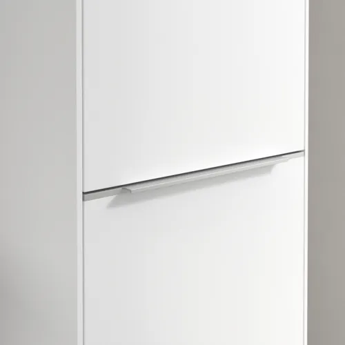 Bild von VILLEROY BOCH Subway 3.0 Hochschrank, 1 Tür, 1 Wäscheklappe, 450 x 1710 x 362 mm, Pure White / Pure White #C59300VF