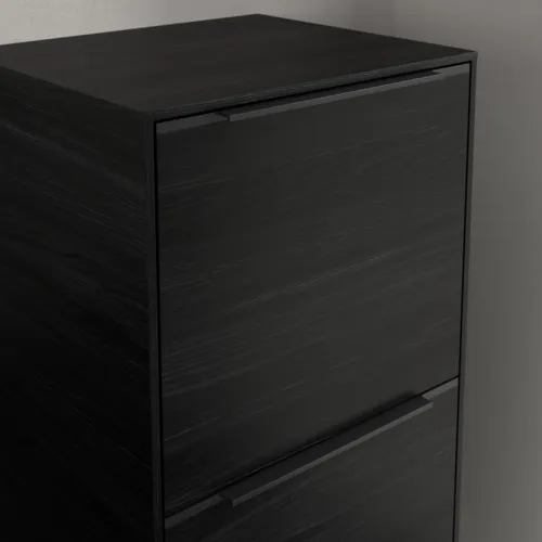 Bild von VILLEROY BOCH Subway 3.0 Seitenschrank, 1 Auszug, 1 Tür, 400 x 860 x 362 mm, Black Oak / Black Oak #C59501AB
