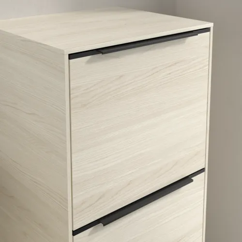Bild von VILLEROY BOCH Subway 3.0 Seitenschrank, 1 Auszug, 1 Tür, 400 x 860 x 362 mm, White Oak / White Oak #C59501AA