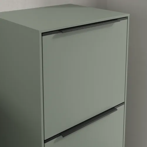 Bild von VILLEROY BOCH Subway 3.0 Seitenschrank, 1 Auszug, 1 Tür, 400 x 860 x 362 mm, Soft Green / Soft Green #C59501AF