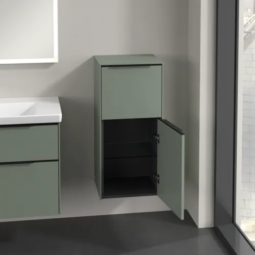 Bild von VILLEROY BOCH Subway 3.0 Seitenschrank, 1 Auszug, 1 Tür, 400 x 860 x 362 mm, Soft Green / Soft Green #C59501AF