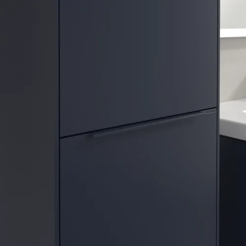 Bild von VILLEROY BOCH Subway 3.0 Hochschrank, 1 Tür, 1 Wäscheklappe, 450 x 1710 x 362 mm, Marine Blue / Marine Blue #C59202VQ