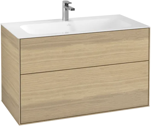 Bild von VILLEROY BOCH Finion Waschbeckenunterschrank, 2 Auszüge, 996 x 591 x 498 mm, Oak Veneer #F02000PC