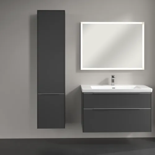 Bild von VILLEROY BOCH Subway 3.0 Hochschrank, 2 Türen, 400 x 1710 x 362 mm, Graphite / Graphite #C58600VR