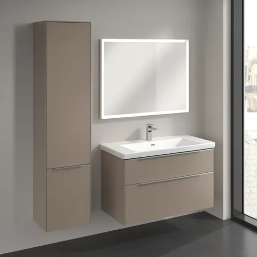Bild von VILLEROY BOCH Subway 3.0 Hochschrank, 2 Türen, 400 x 1710 x 362 mm, Taupe / Taupe #C58600VM