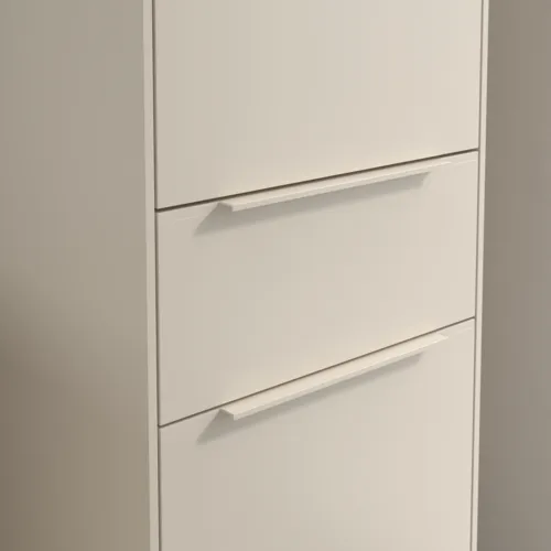 Bild von VILLEROY BOCH Subway 3.0 Hochschrank, 2 Türen, 1 Auszug, 400 x 1710 x 362 mm, Cashmere Grey / Cashmere Grey #C59102VN