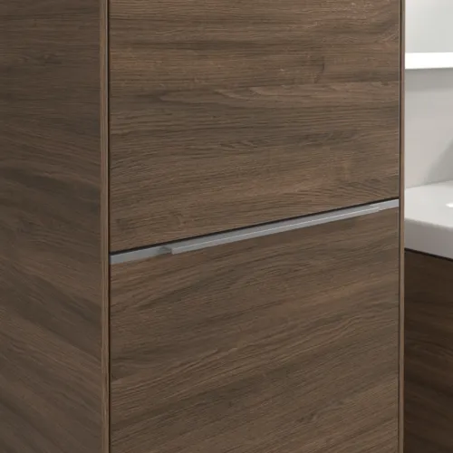 Bild von VILLEROY BOCH Subway 3.0 Hochschrank, 1 Tür, 1 Wäscheklappe, 450 x 1710 x 362 mm, Arizona Oak / Arizona Oak #C59200VH