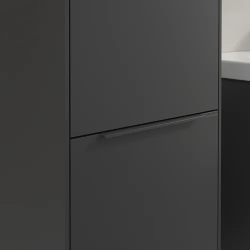 Bild von VILLEROY BOCH Subway 3.0 Hochschrank, 2 Türen, 400 x 1710 x 362 mm, Graphite / Graphite #C58602VR