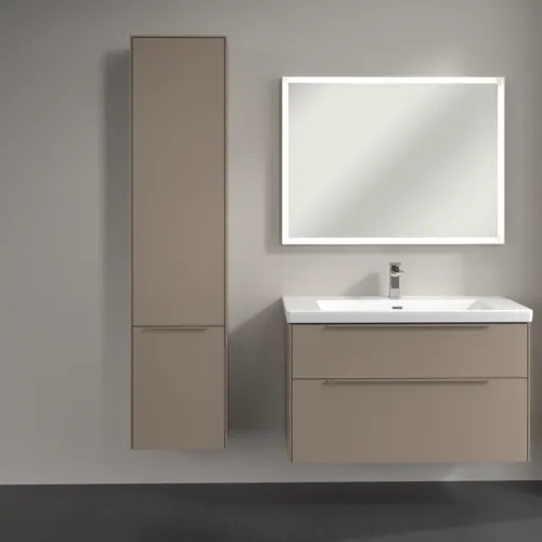 Bild von VILLEROY BOCH Subway 3.0 Hochschrank, 2 Türen, 400 x 1710 x 362 mm, Taupe / Taupe #C58602VM