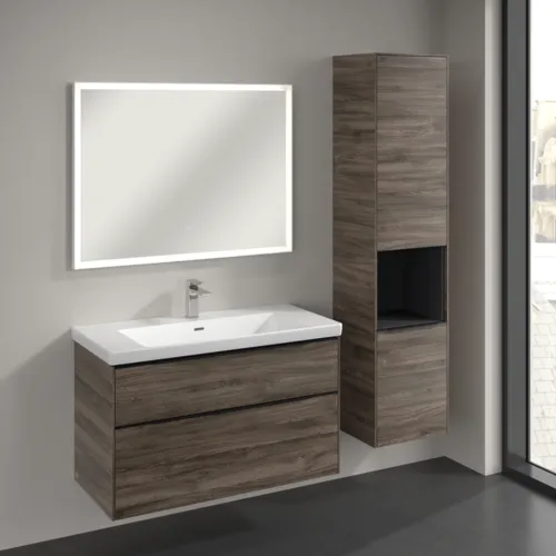 Bild von VILLEROY BOCH Subway 3.0 Hochschrank, 2 Türen, 400 x 1710 x 362 mm, Stone Oak / Stone Oak #C58901RK