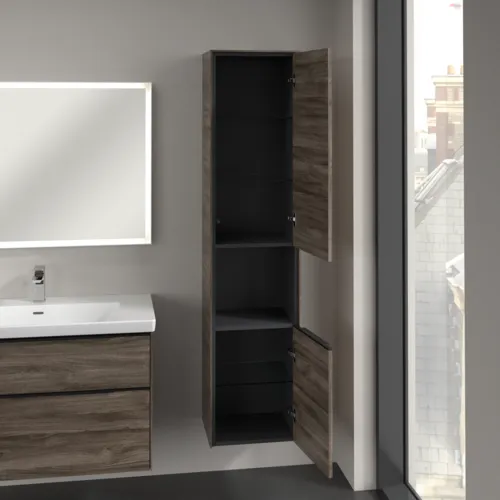 Bild von VILLEROY BOCH Subway 3.0 Hochschrank, 2 Türen, 400 x 1710 x 362 mm, Stone Oak / Stone Oak #C58901RK