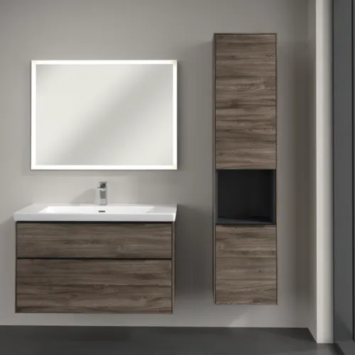 Bild von VILLEROY BOCH Subway 3.0 Hochschrank, 2 Türen, 400 x 1710 x 362 mm, Stone Oak / Stone Oak #C58901RK