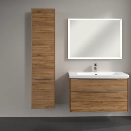 Bild von VILLEROY BOCH Subway 3.0 Hochschrank, 2 Türen, 400 x 1710 x 362 mm, Kansas Oak / Kansas Oak #C58600RH