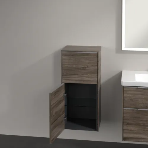 Bild von VILLEROY BOCH Subway 3.0 Seitenschrank, 1 Auszug, 1 Tür, 400 x 860 x 362 mm, Stone Oak / Stone Oak #C59400RK