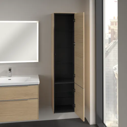 Bild von VILLEROY BOCH Subway 3.0 Hochschrank, 2 Türen, 400 x 1710 x 362 mm, Nordic Oak / Nordic Oak #C58700VJ