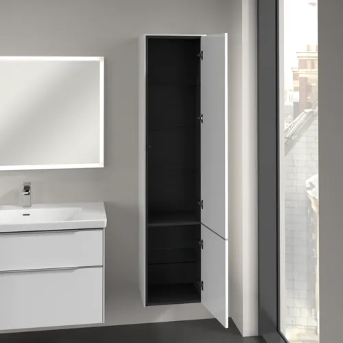 Bild von VILLEROY BOCH Subway 3.0 Hochschrank, 2 Türen, 400 x 1710 x 362 mm, Brilliant White / Brilliant White #C58700VE