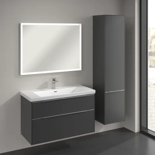 Bild von VILLEROY BOCH Subway 3.0 Hochschrank, 2 Türen, 400 x 1710 x 362 mm, Graphite / Graphite #C58700VR