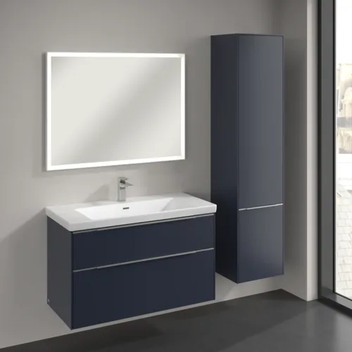 Bild von VILLEROY BOCH Subway 3.0 Hochschrank, 2 Türen, 400 x 1710 x 362 mm, Marine Blue / Marine Blue #C58700VQ