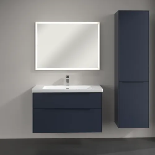Bild von VILLEROY BOCH Subway 3.0 Hochschrank, 1 Tür, 1 Wäscheklappe, 450 x 1710 x 362 mm, Marine Blue / Marine Blue #C59302VQ
