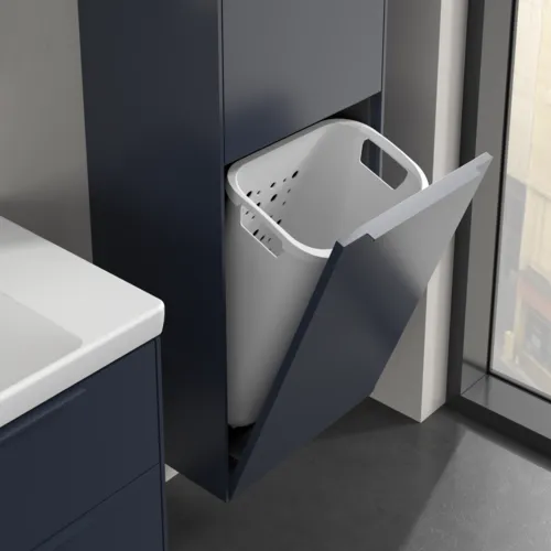 Bild von VILLEROY BOCH Subway 3.0 Hochschrank, 1 Tür, 1 Wäscheklappe, 450 x 1710 x 362 mm, Marine Blue / Marine Blue #C59302VQ