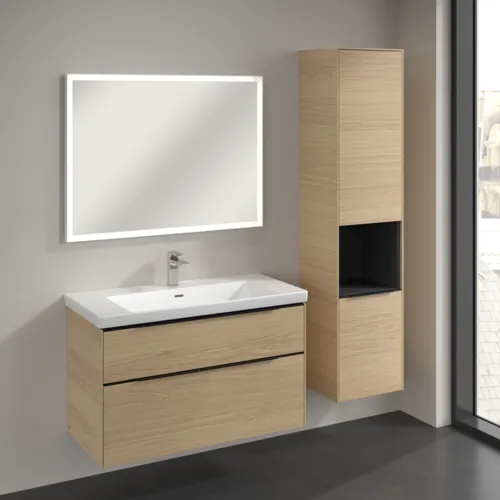 Bild von VILLEROY BOCH Subway 3.0 Hochschrank, 2 Türen, 400 x 1710 x 362 mm, Nordic Oak / Nordic Oak #C58901VJ