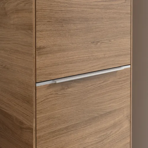 Bild von VILLEROY BOCH Subway 3.0 Hochschrank, 1 Tür, 1 Wäscheklappe, 450 x 1710 x 362 mm, Kansas Oak / Kansas Oak #C59300RH