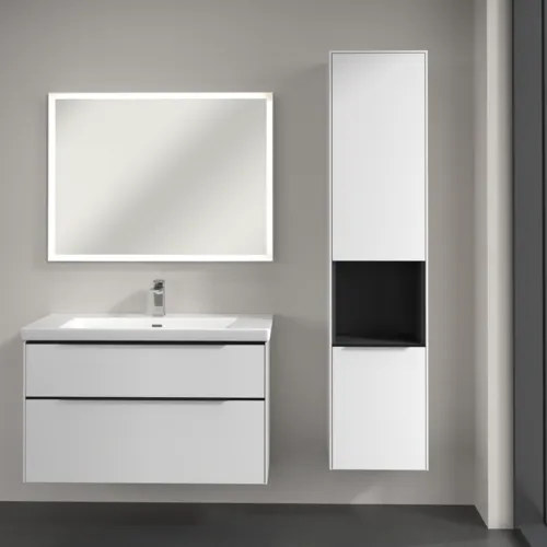 Bild von VILLEROY BOCH Subway 3.0 Hochschrank, 2 Türen, 400 x 1710 x 362 mm, Pure White / Pure White #C58901VF