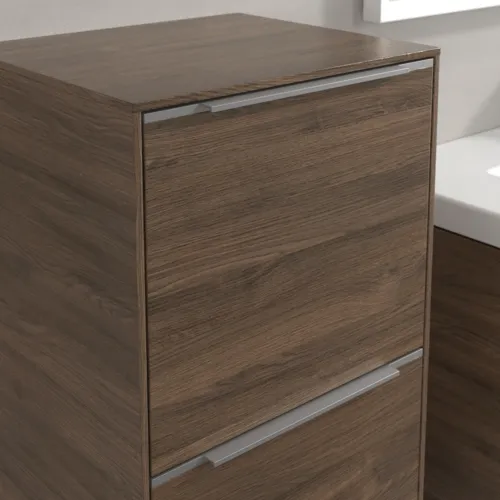 Bild von VILLEROY BOCH Subway 3.0 Seitenschrank, 1 Auszug, 1 Tür, 400 x 860 x 362 mm, Arizona Oak / Arizona Oak #C59400VH
