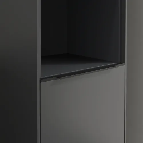 Bild von VILLEROY BOCH Subway 3.0 Hochschrank, 2 Türen, 400 x 1710 x 362 mm, Graphite / Graphite #C58901VR