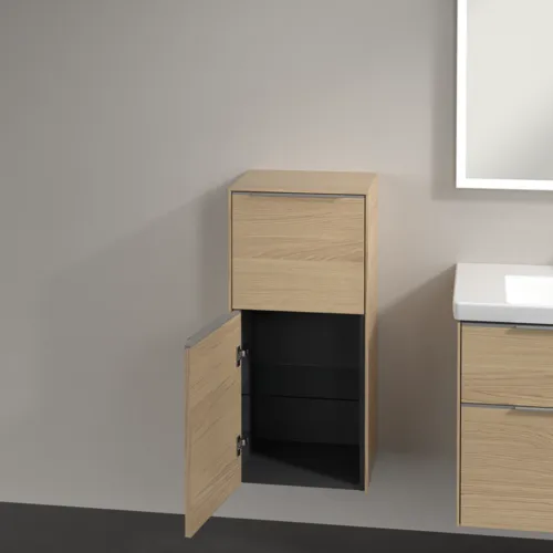 Bild von VILLEROY BOCH Subway 3.0 Seitenschrank, 1 Auszug, 1 Tür, 400 x 860 x 362 mm, Nordic Oak / Nordic Oak #C59400VJ