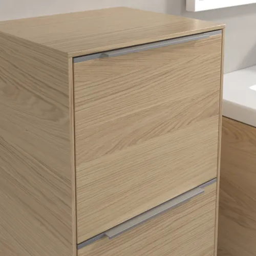 Bild von VILLEROY BOCH Subway 3.0 Seitenschrank, 1 Auszug, 1 Tür, 400 x 860 x 362 mm, Nordic Oak / Nordic Oak #C59400VJ