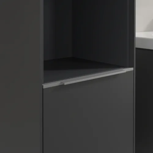 Bild von VILLEROY BOCH Subway 3.0 Hochschrank, 2 Türen, 400 x 1710 x 362 mm, Graphite / Graphite #C58800VR