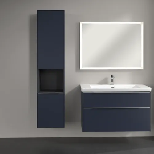 Bild von VILLEROY BOCH Subway 3.0 Hochschrank, 2 Türen, 400 x 1710 x 362 mm, Marine Blue / Marine Blue #C58800VQ