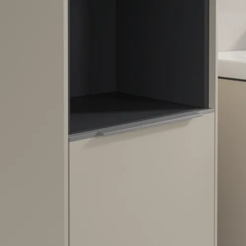 Bild von VILLEROY BOCH Subway 3.0 Hochschrank, 2 Türen, 400 x 1710 x 362 mm, Cashmere Grey / Cashmere Grey #C58800VN