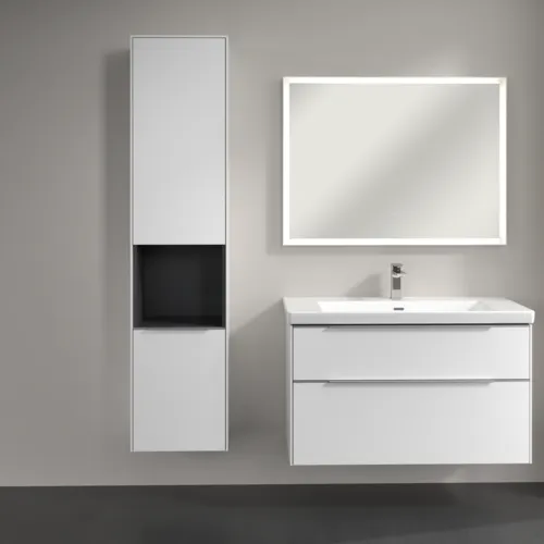 Bild von VILLEROY BOCH Subway 3.0 Hochschrank, 2 Türen, 400 x 1710 x 362 mm, Brilliant White / Brilliant White #C58800VE