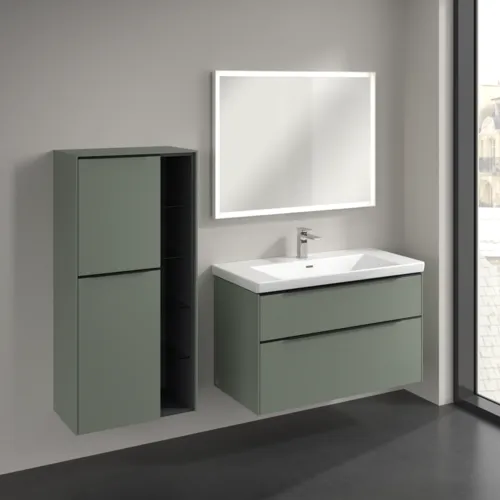 VILLEROY BOCH Subway 3.0 Mittelschrank, 2 Türen, 574 x 1200 x 362 mm, Soft Green / Soft Green #C59801AF, Bild 3