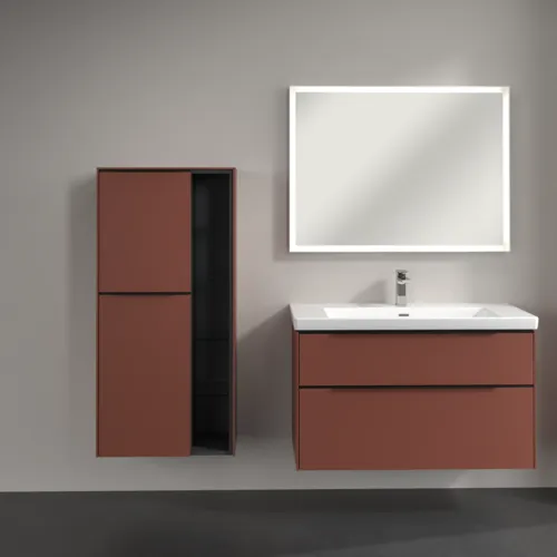 VILLEROY BOCH Subway 3.0 Mittelschrank, 2 Türen, 574 x 1200 x 362 mm, Wine Red / Wine Red #C59801AH, Bild 4
