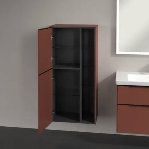 VILLEROY BOCH Subway 3.0 Mittelschrank, 2 Türen, 574 x 1200 x 362 mm, Wine Red / Wine Red #C59801AH, Bild 5