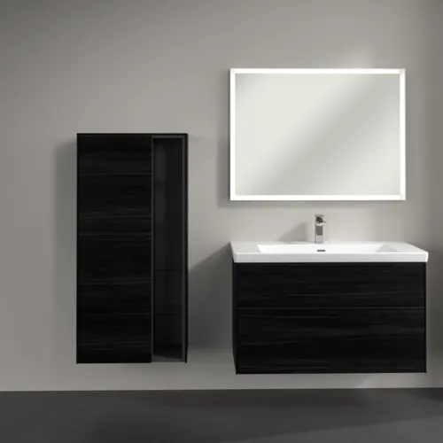 VILLEROY BOCH Subway 3.0 Mittelschrank, 2 Türen, 574 x 1200 x 362 mm, Black Oak / Black Oak #C59801AB, Bild 4